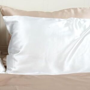 100% silk pillowcases (Jimoo, queen, white)